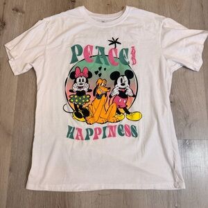 Disney Mickey & Friends "Peace & Happiness" Graphic Tee